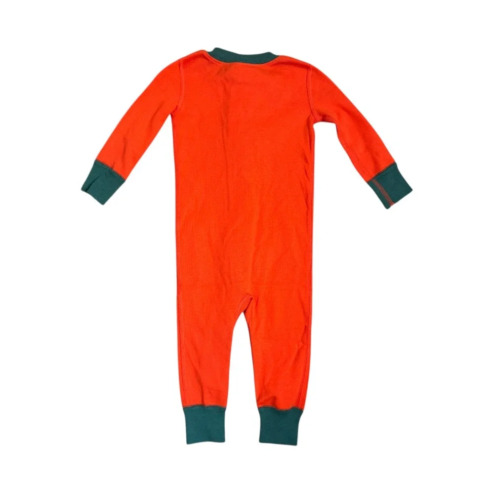Hanna Andersson Glow in the Dark Halloween Pumpkin Pajamas Baby Size‎ 12-18m NEW